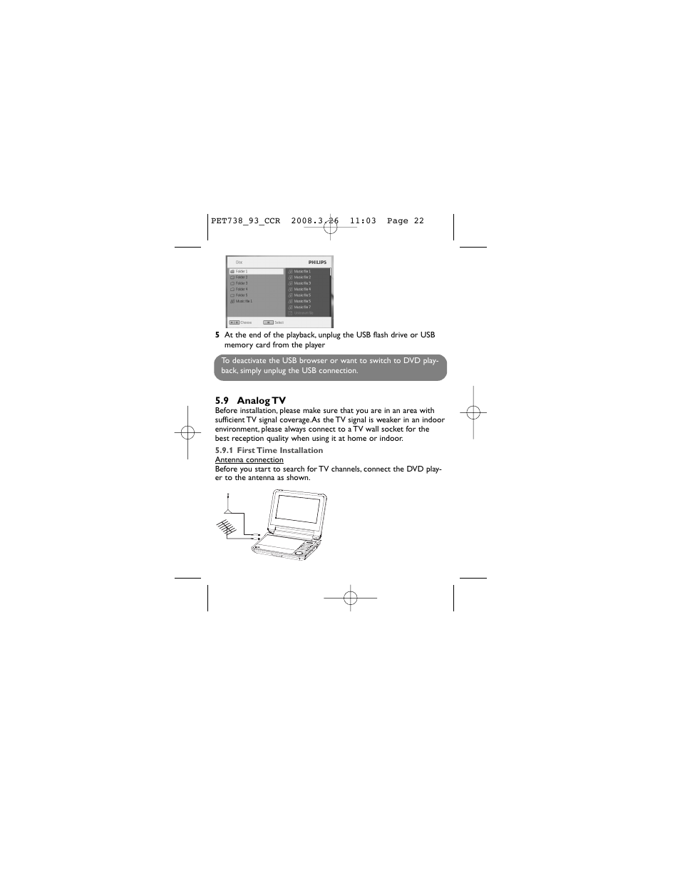 Philips PET738 User Manual | Page 22 / 35