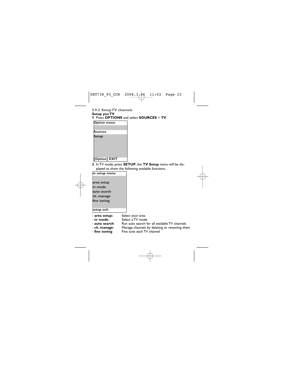 Philips PET738 User Manual | Page 23 / 35