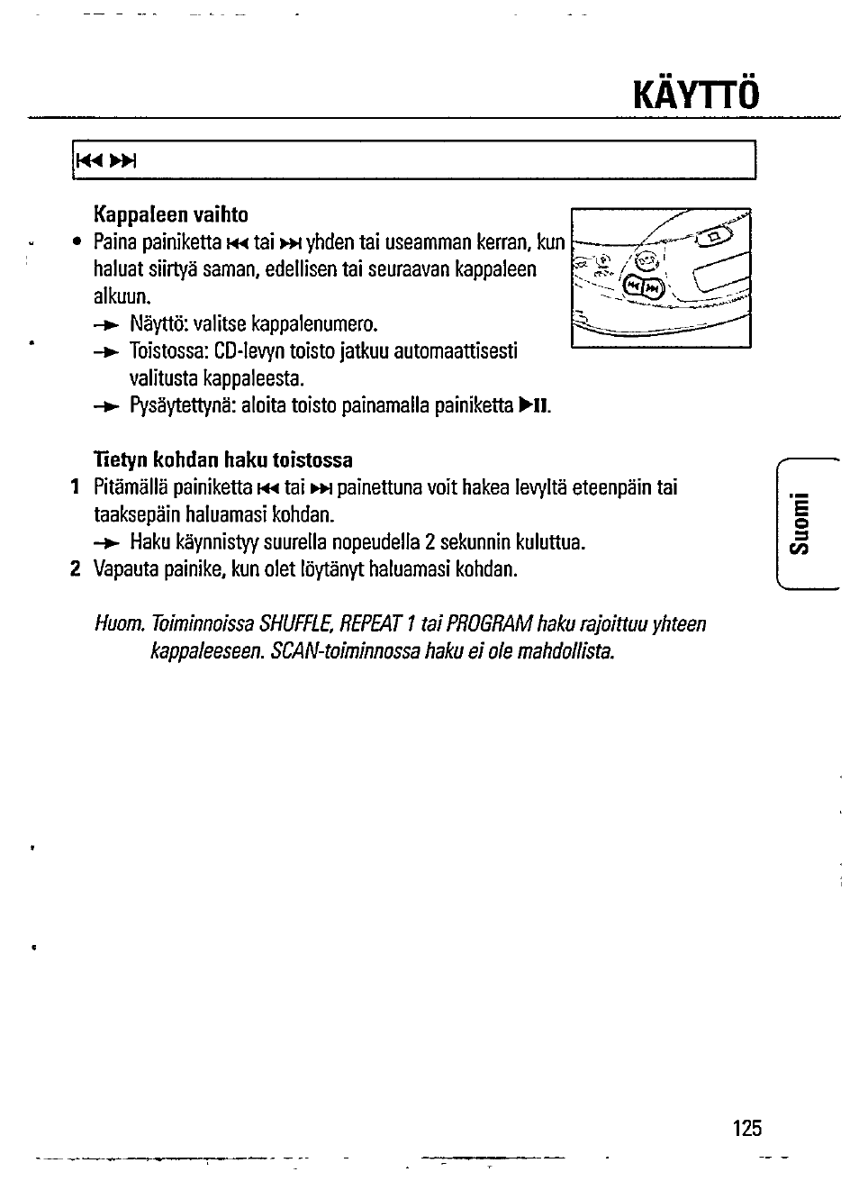 Kayho | Philips AZ7372 User Manual | Page 13 / 20