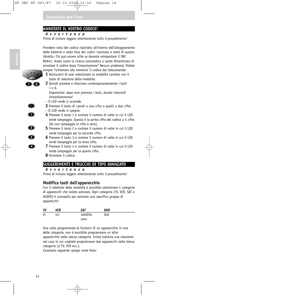 Philips RU641/87 User Manual | Page 14 / 80