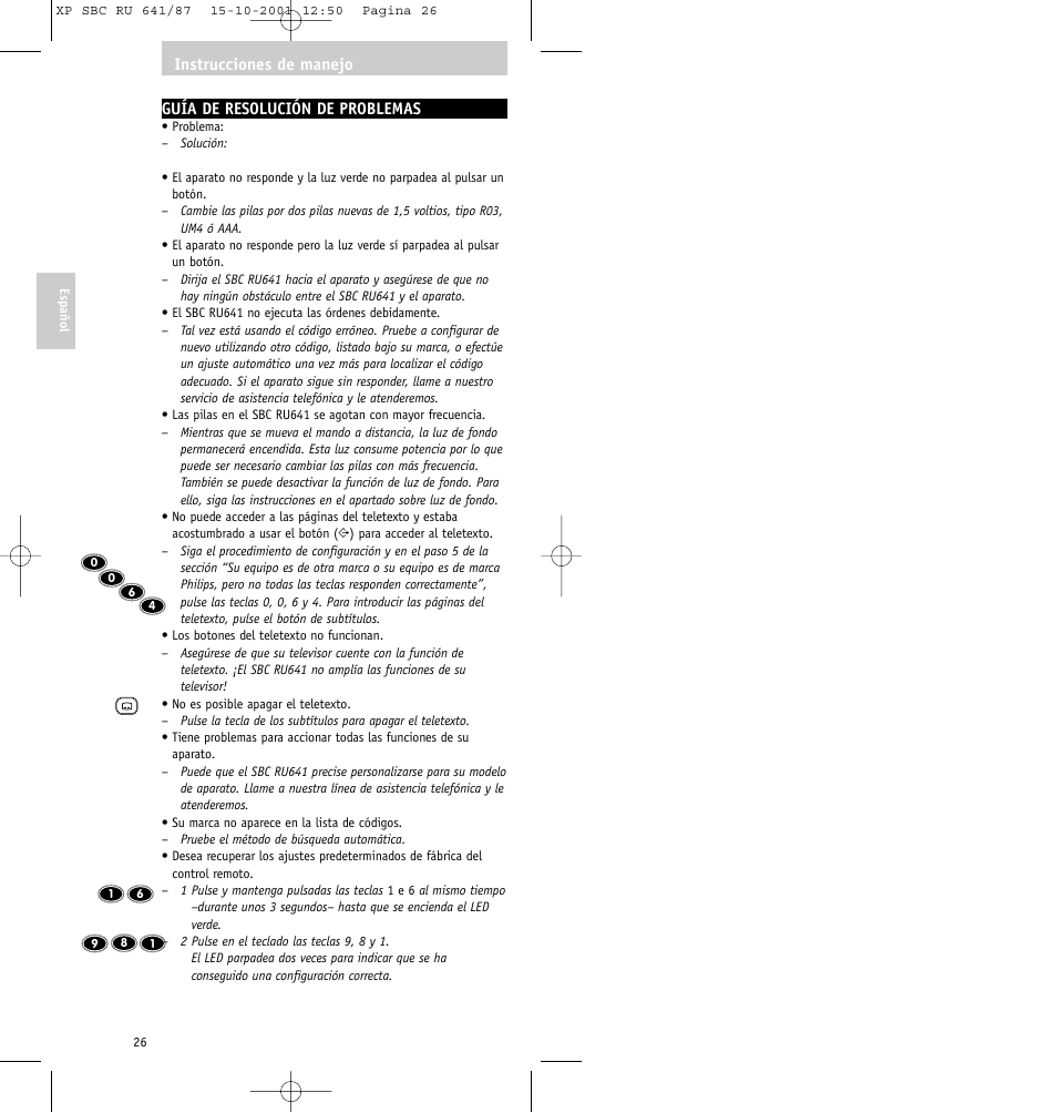 Philips RU641/87 User Manual | Page 26 / 80