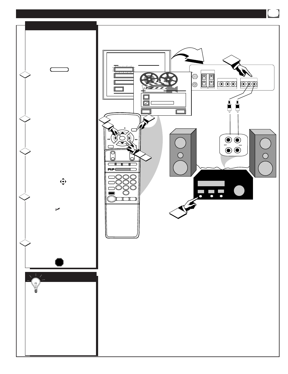 Ound, Ontrols, Continued | Tv speakers, Mart | Philips 8P5431C User Manual | Page 23 / 50