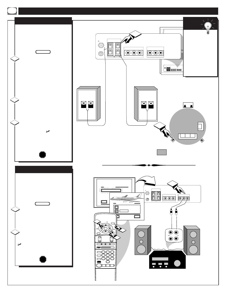 Ound, Ontrols, Continued | Surround sound, Variable audio output, Rl video out var audio out sur audio out, Mart | Philips 8P5431C User Manual | Page 24 / 50