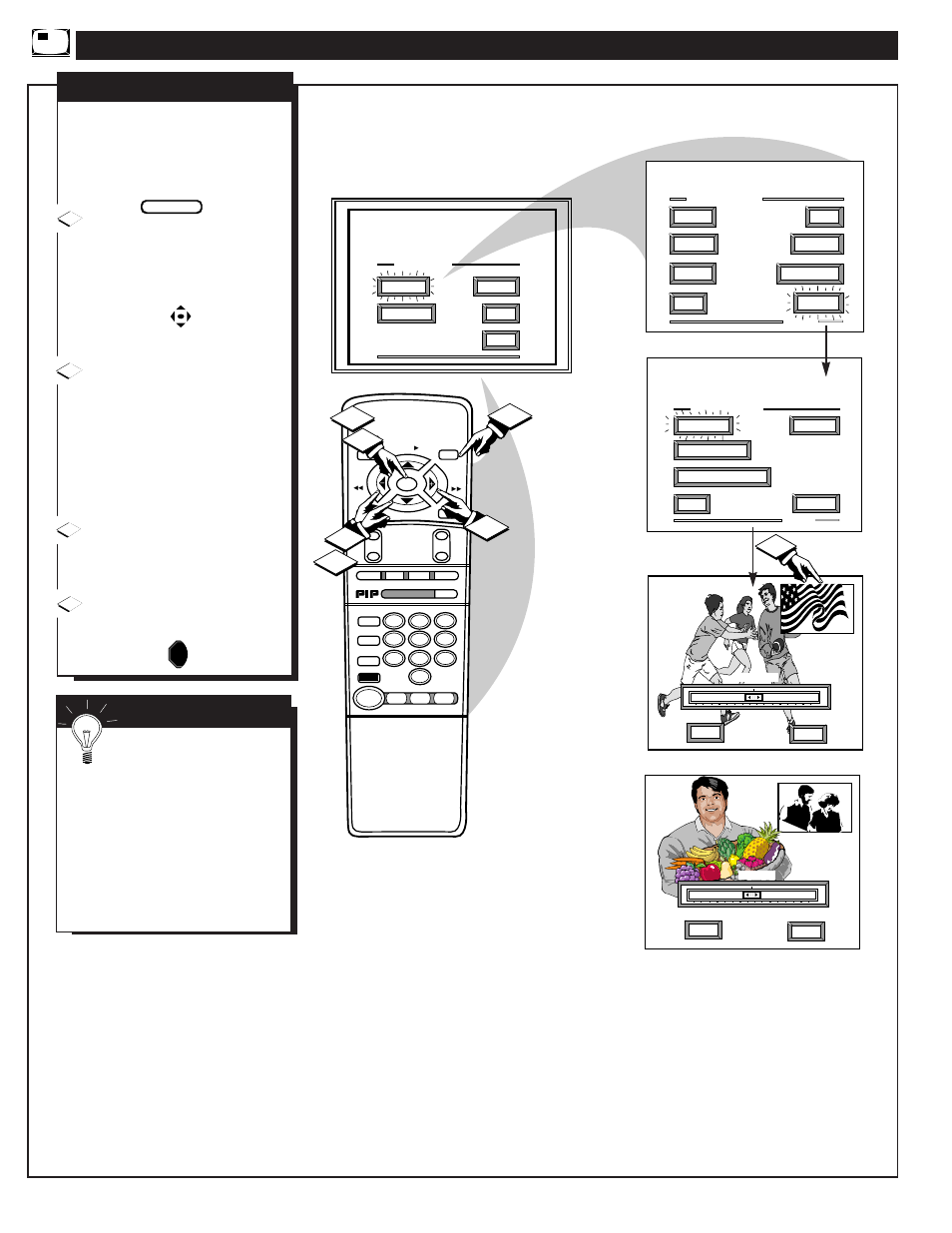 Djusting, Icture, Olor and | Philips 8P5431C User Manual | Page 40 / 50