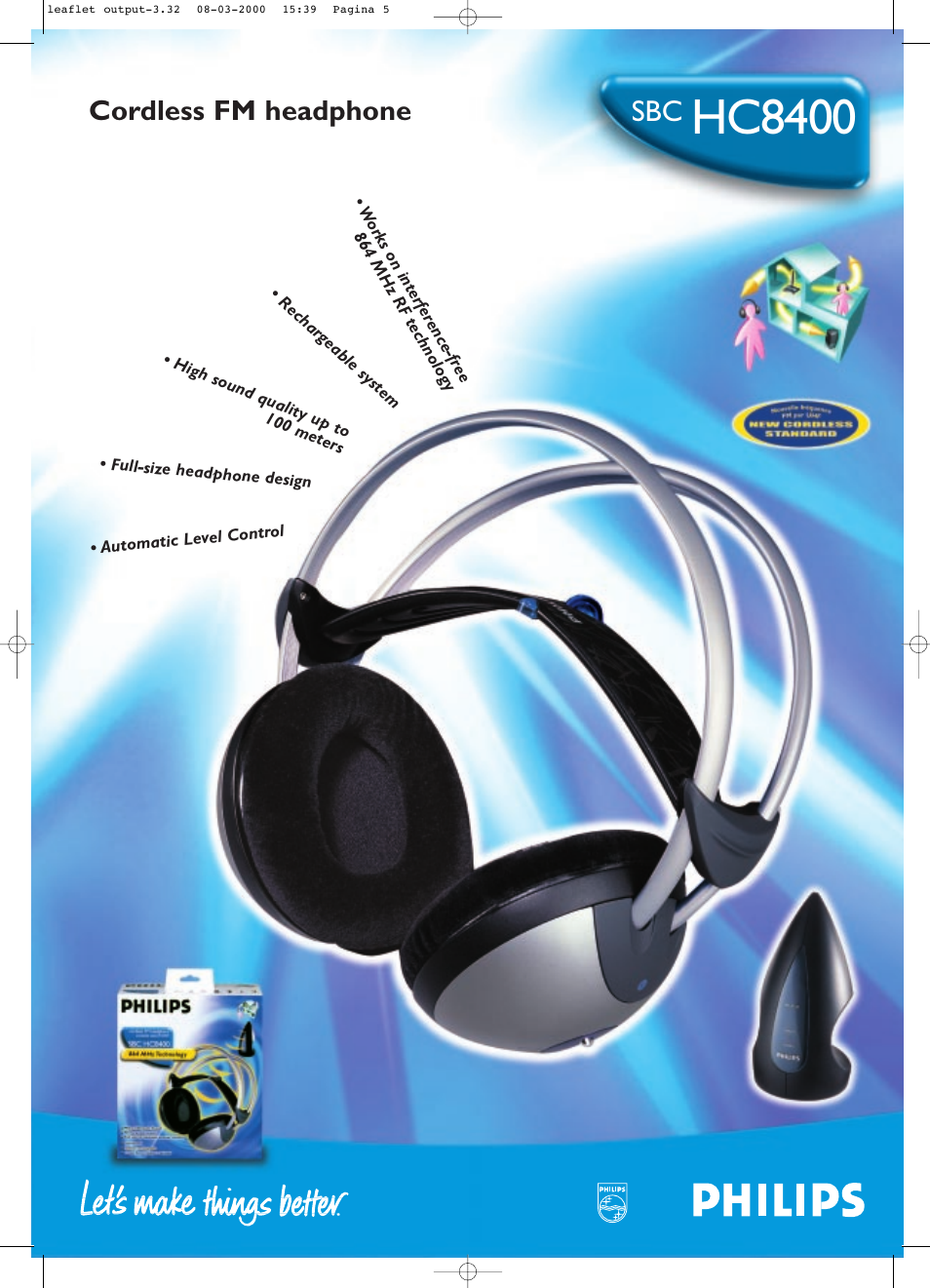 Philips SBCHC8400 User Manual | 2 pages