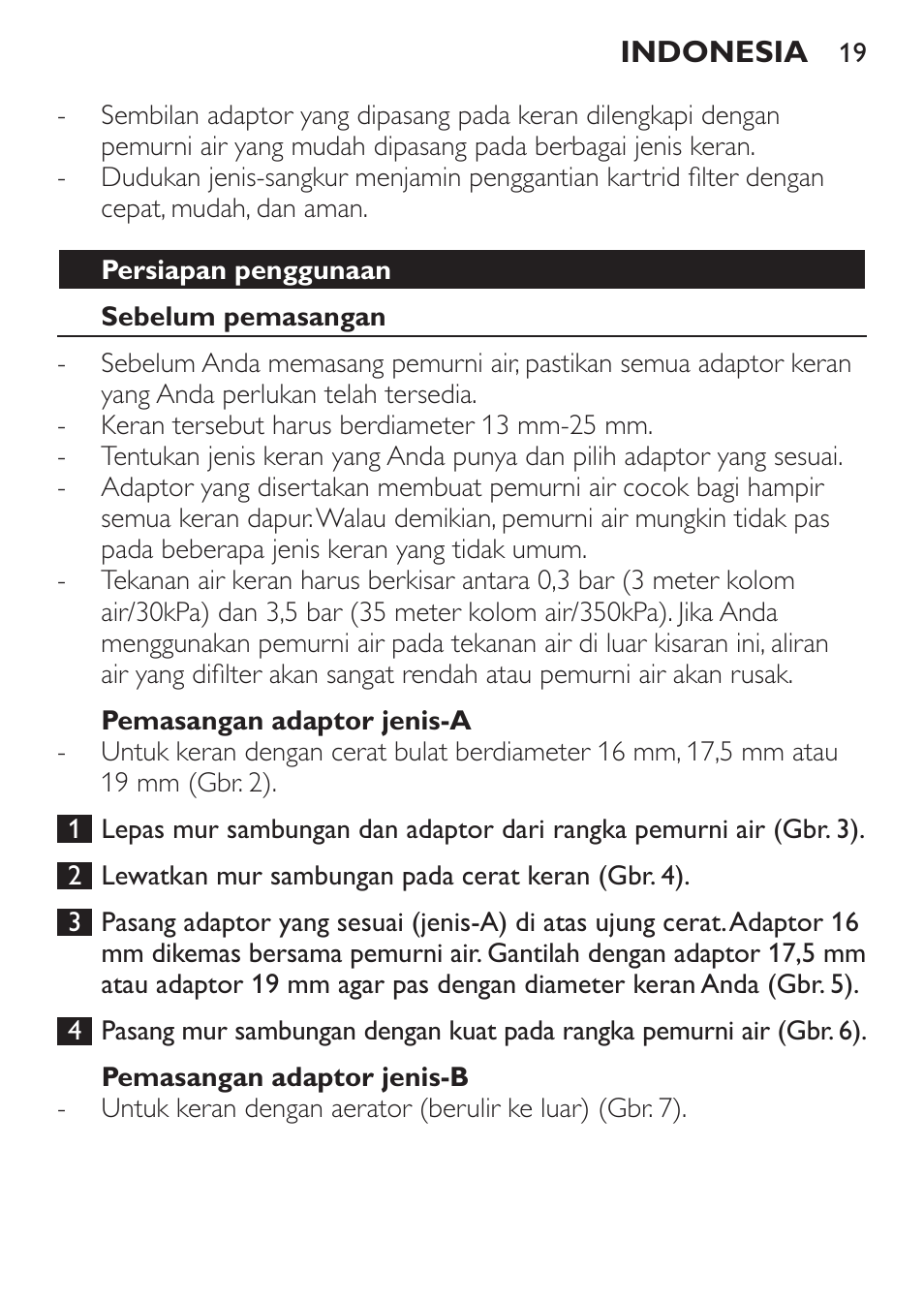 Philips WP3810 User Manual | Page 19 / 84