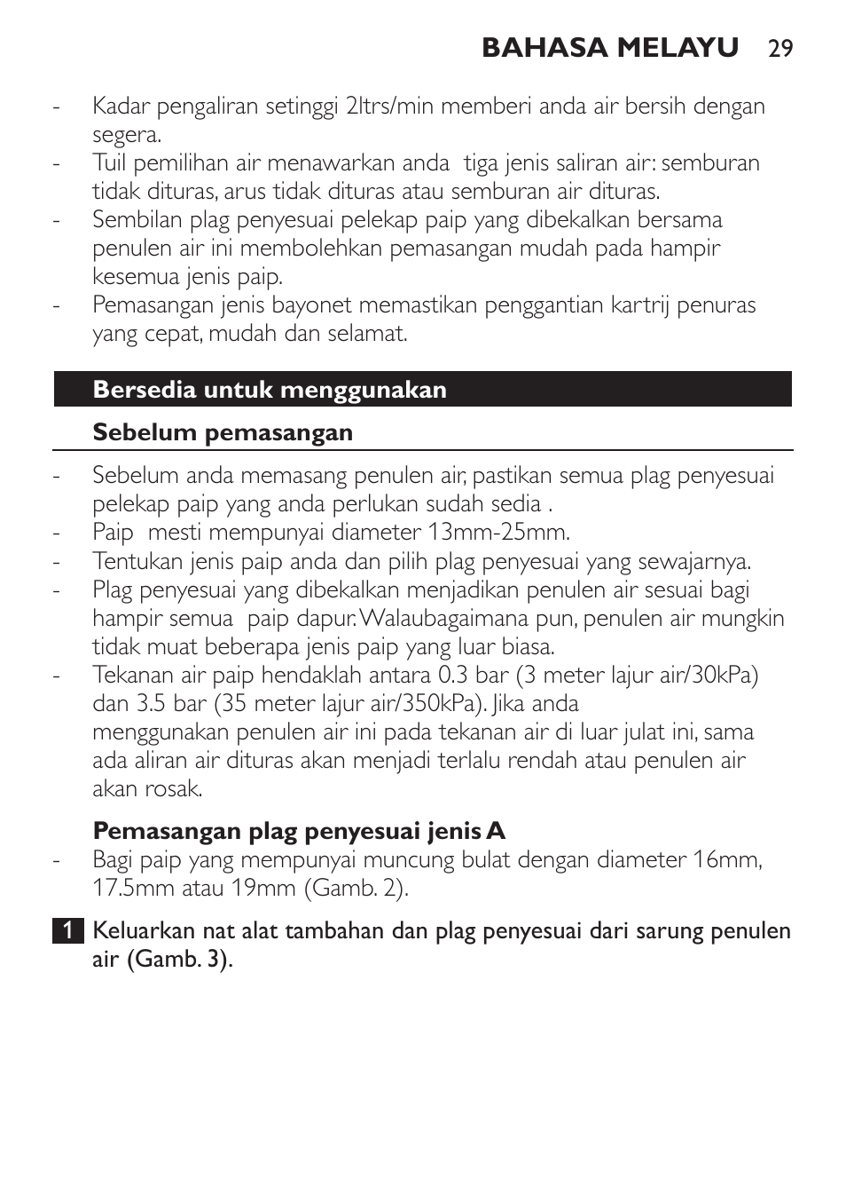 Philips WP3810 User Manual | Page 29 / 84