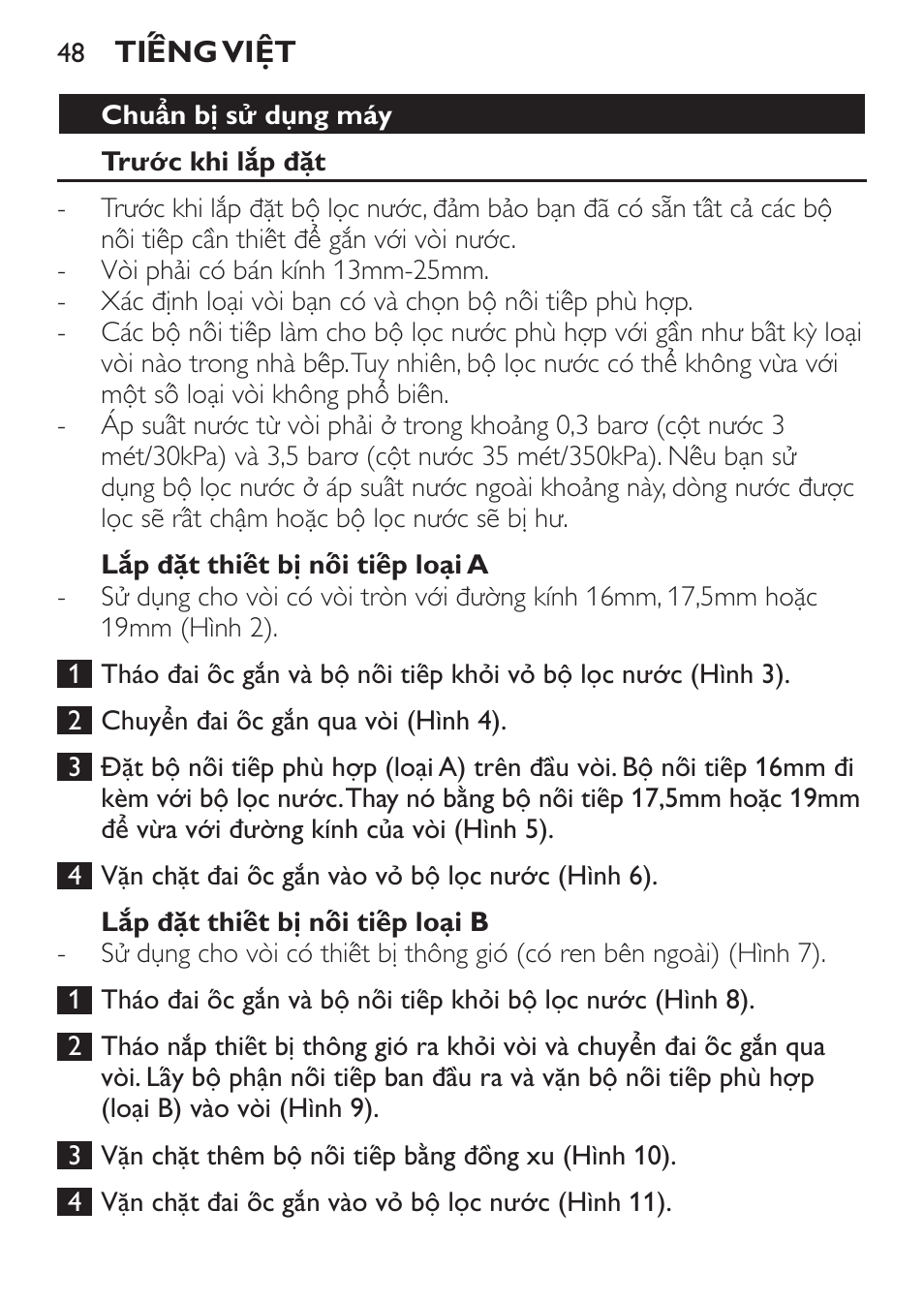 Philips WP3810 User Manual | Page 48 / 84
