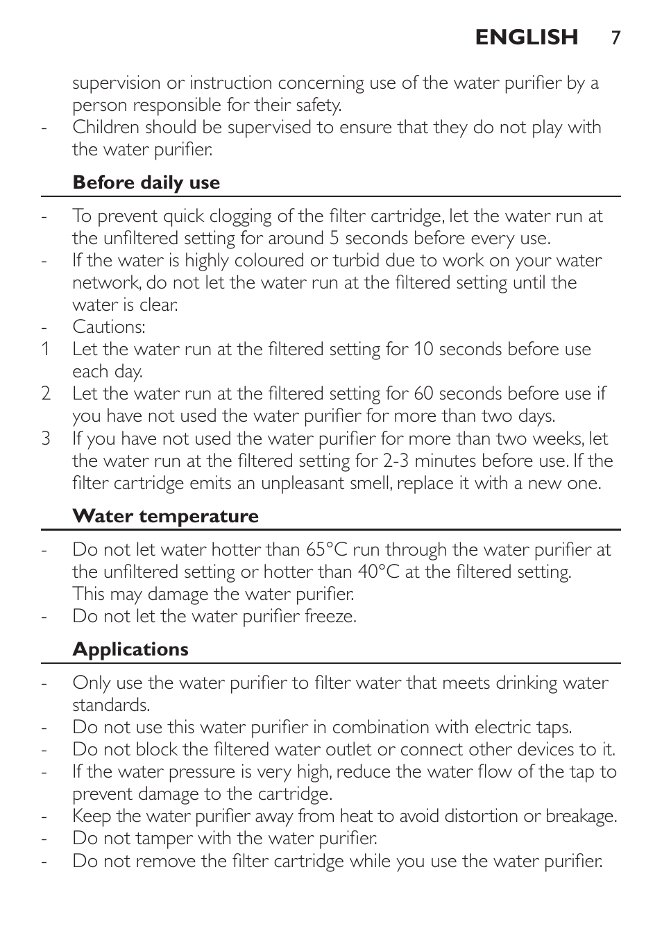 Philips WP3810 User Manual | Page 7 / 84