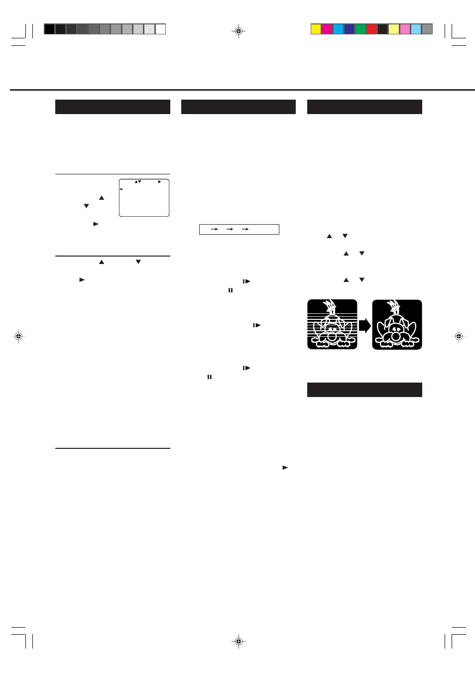 Dvanced, Perations, Tracking adjustments | Using on-screen display, Special effect playbacks, Child lock | Philips VR499/75 User Manual | Page 13 / 20