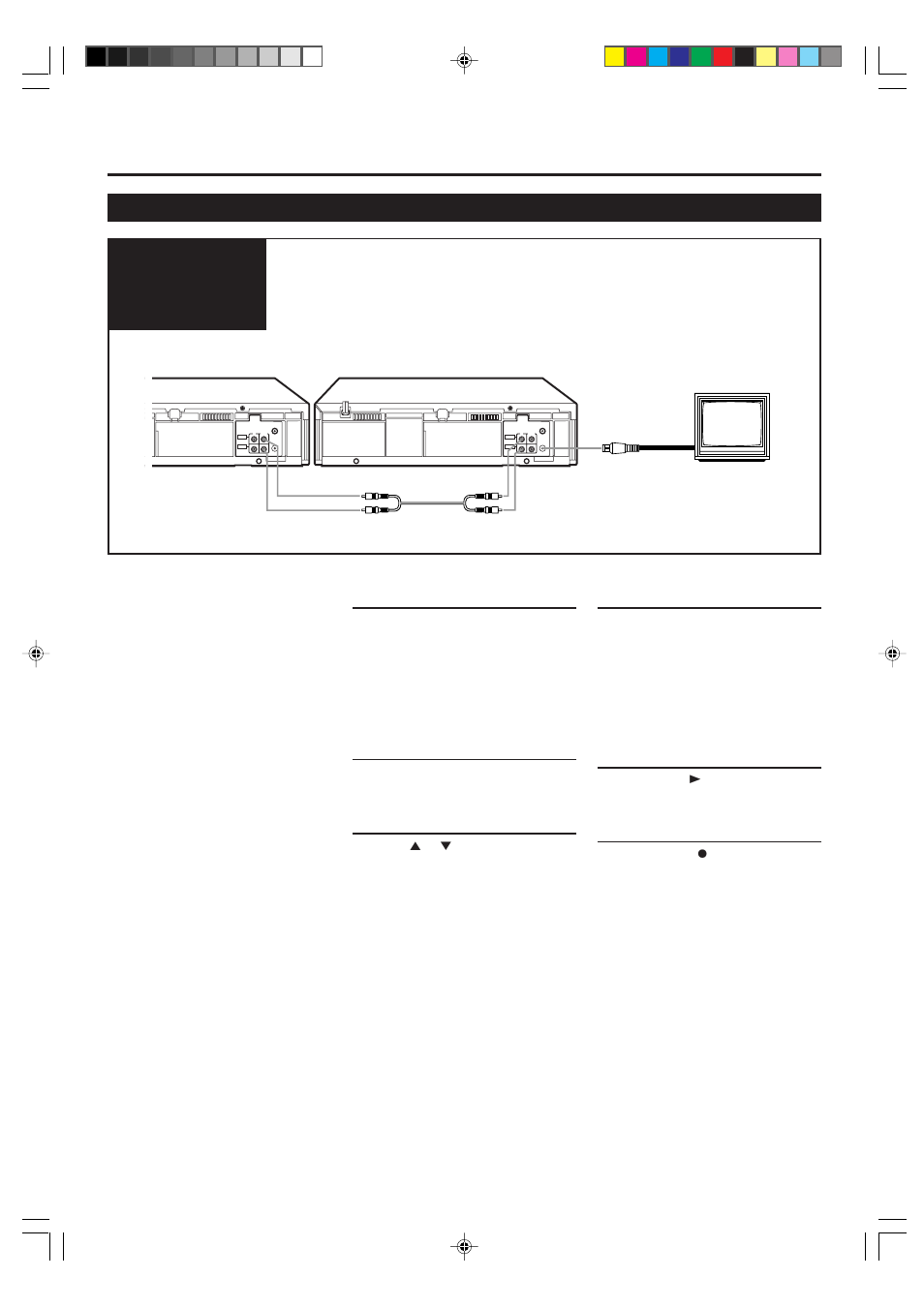 Connection diagram, Dvanced, Perations | Philips VR499/75 User Manual | Page 17 / 20