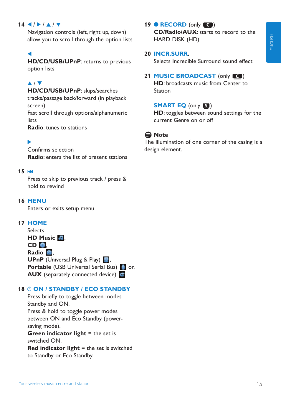 Philips STREAMIUN WACS7500 User Manual | Page 19 / 127