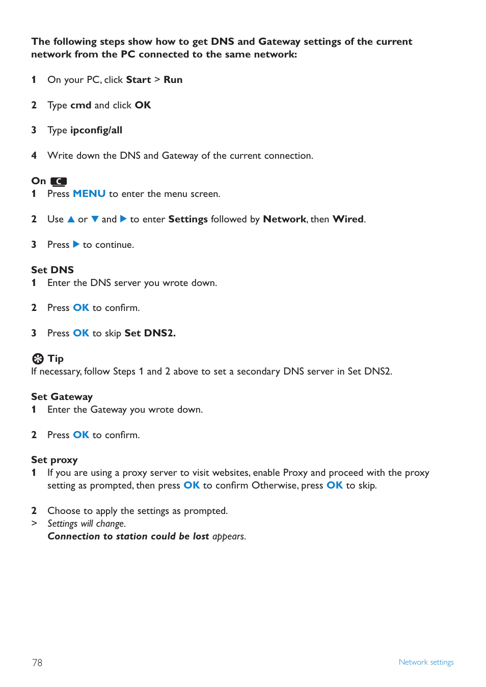 Philips STREAMIUN WACS7500 User Manual | Page 82 / 127