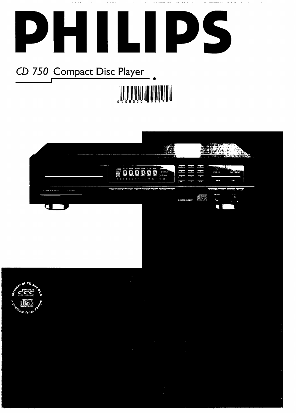 Philips CD 750/00B User Manual | 18 pages