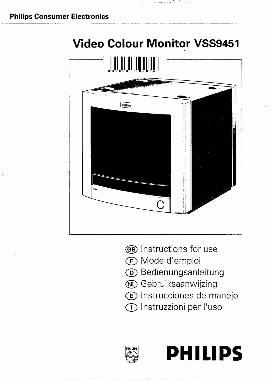 Philips VSS9451 User Manual | 6 pages