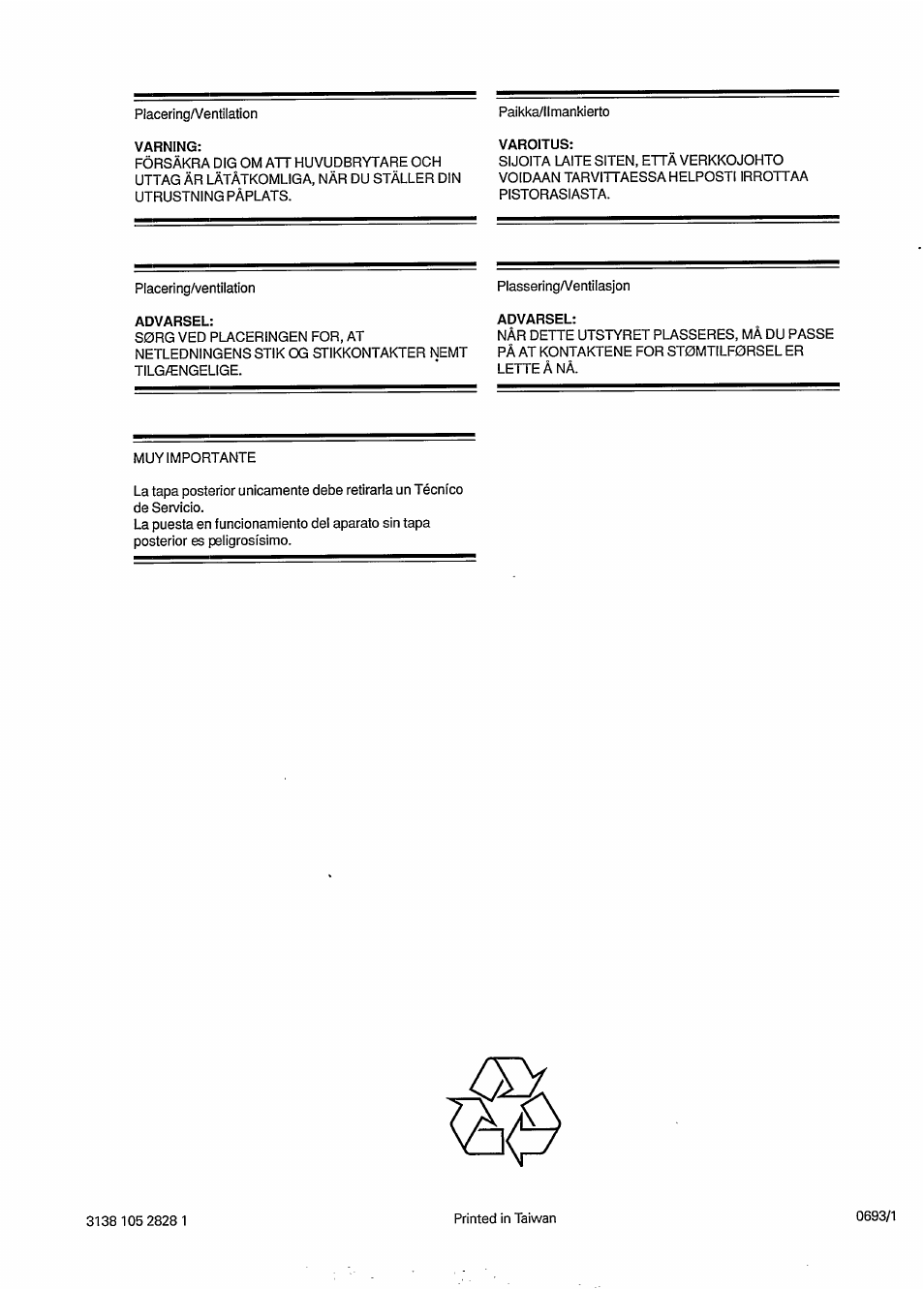 Philips VSS9451 User Manual | Page 6 / 6
