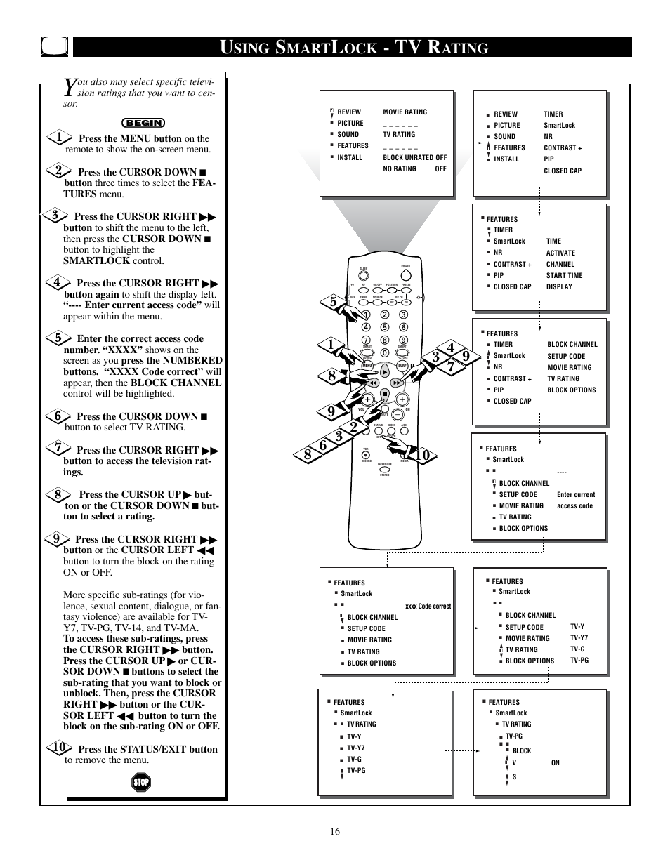 Tv r, Sing, Mart | Ating | Philips TP2784C1 User Manual | Page 16 / 52