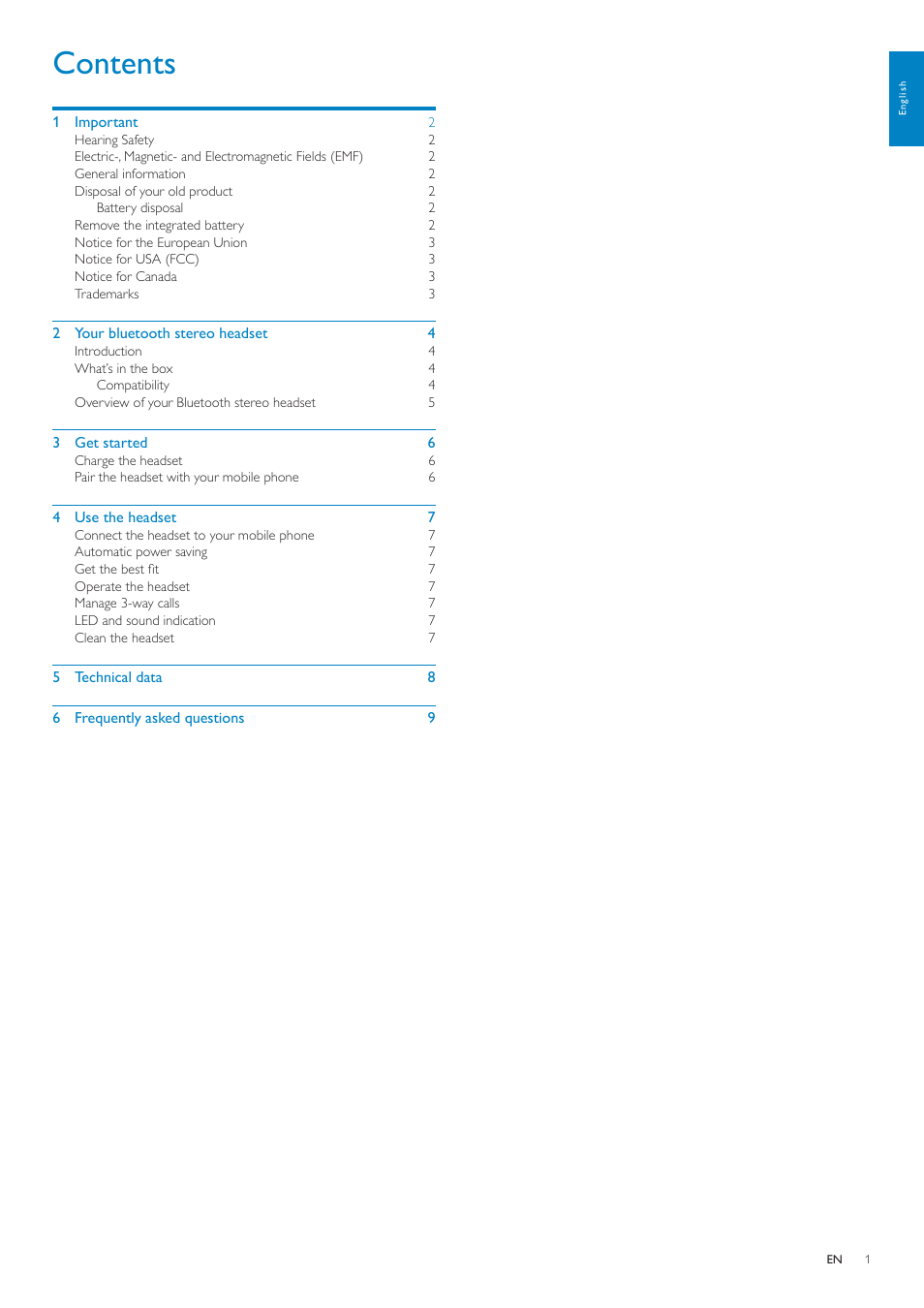 Philips SHB6000/28 User Manual | Page 2 / 12