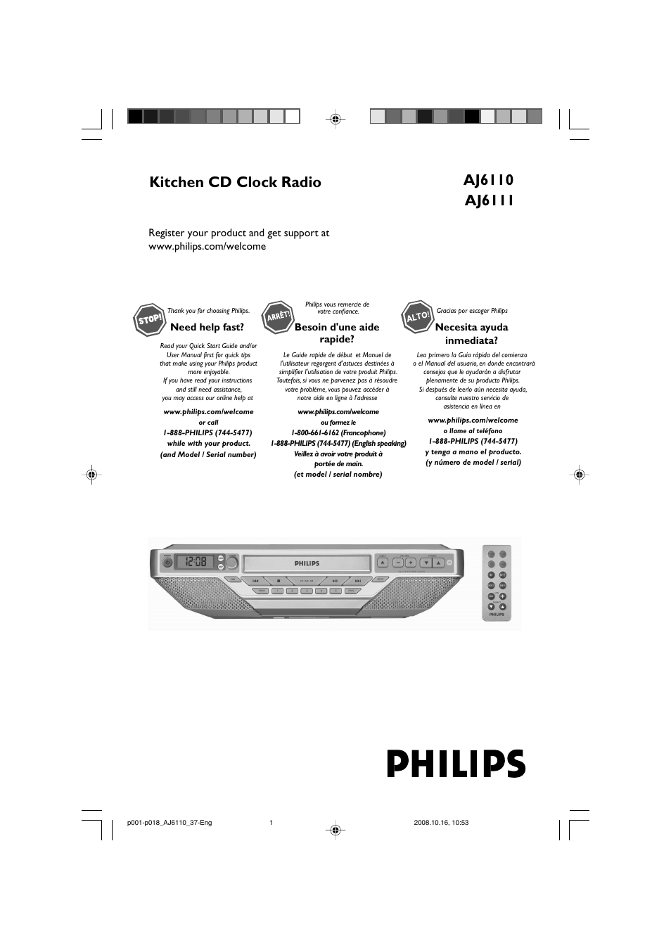 Philips AJ6110 User Manual | 19 pages