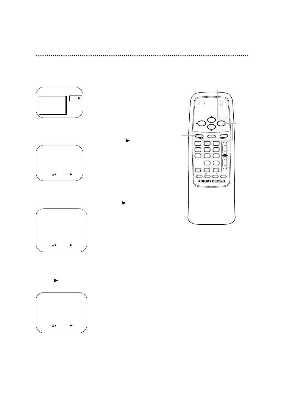 Setting the clock (cont’d) 15, Automatic pbs channel selection, Instructions continue on page 16 | Philips CCA092AT User Manual | Page 15 / 52