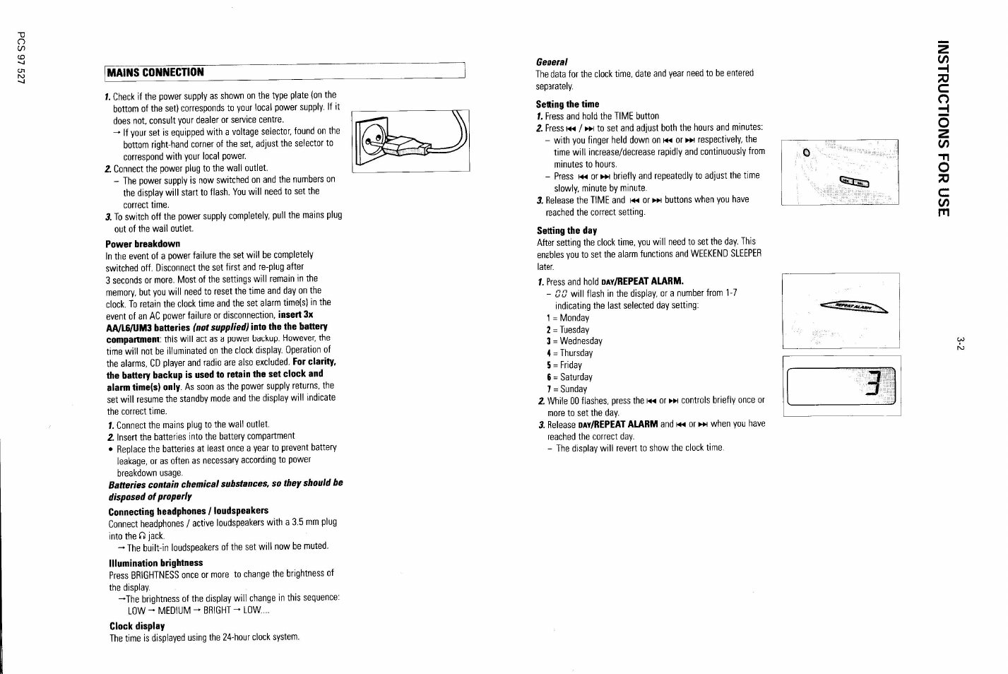 Z(/) ■n | Philips AJ 3940/05 User Manual | Page 2 / 6