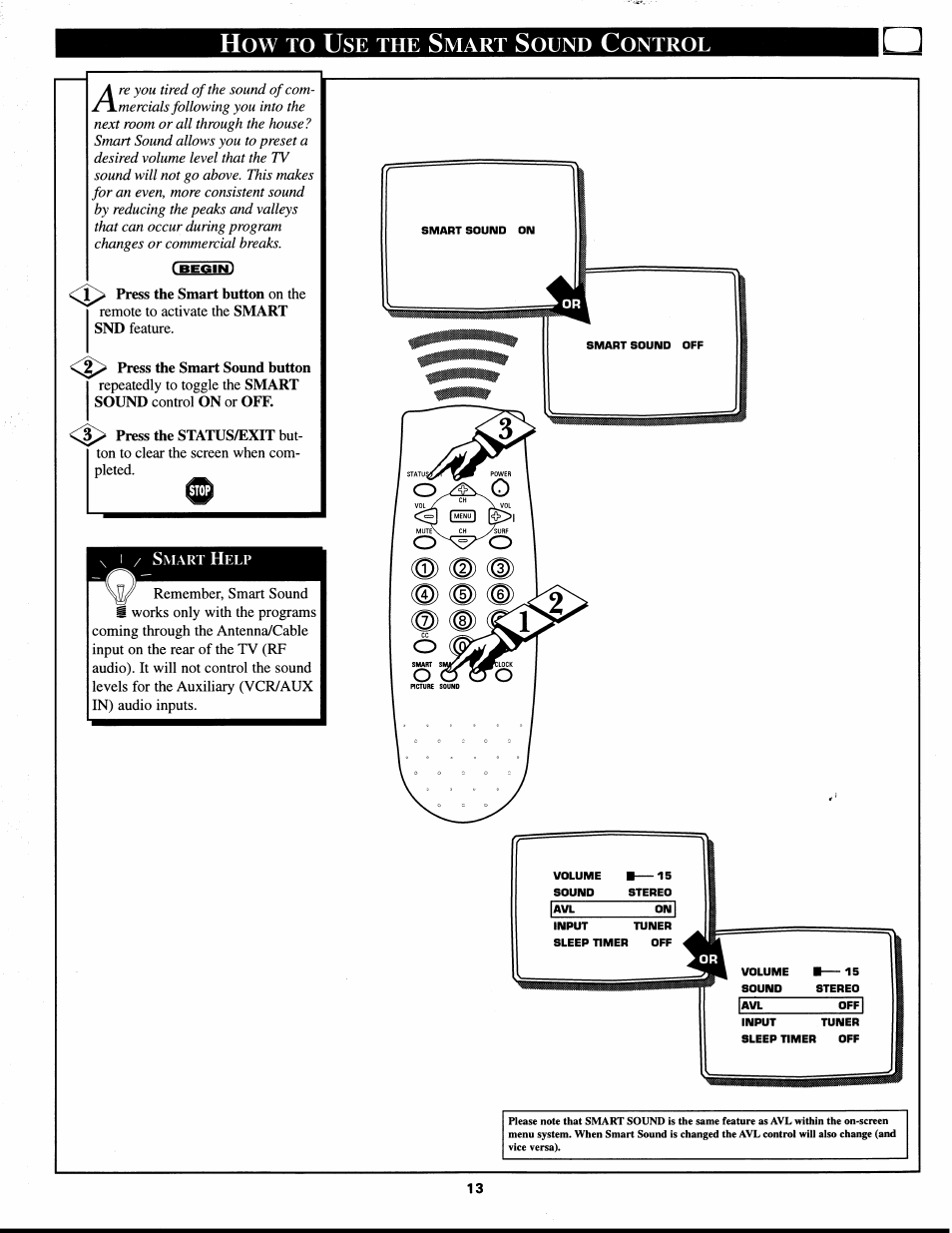 Mart, Ound, Ontrol | Philips XS1955 User Manual | Page 13 / 20