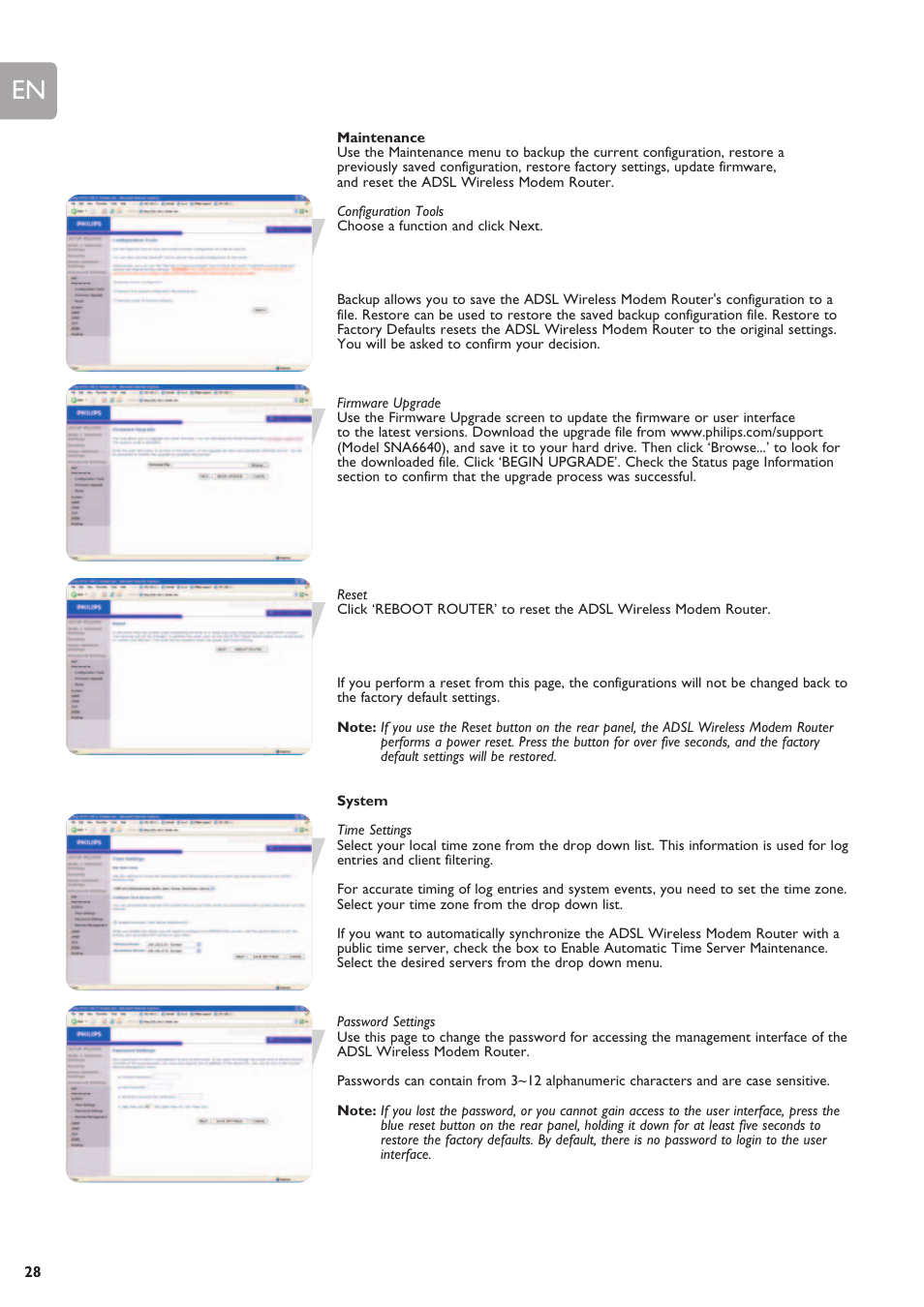 Philips SNA6640 User Manual | Page 28 / 42