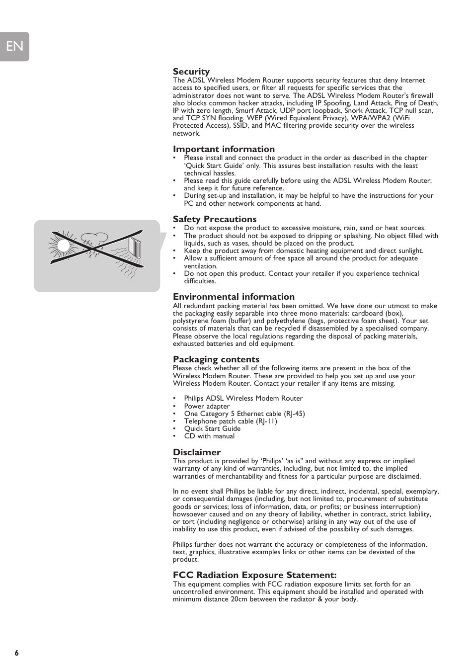 Philips SNA6640 User Manual | Page 6 / 42