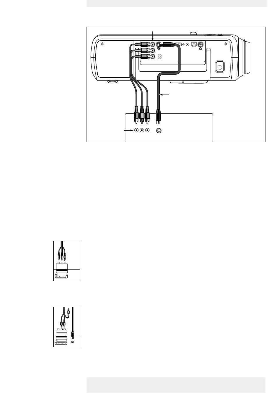 Connecting to video equipment, Cvbs, S-vhs | Scart connection, Installation, Cvbs s-vhs scart connection, English user guide garbo, 1a 2, Cvbs only | Philips Garbo User Manual | Page 12 / 33