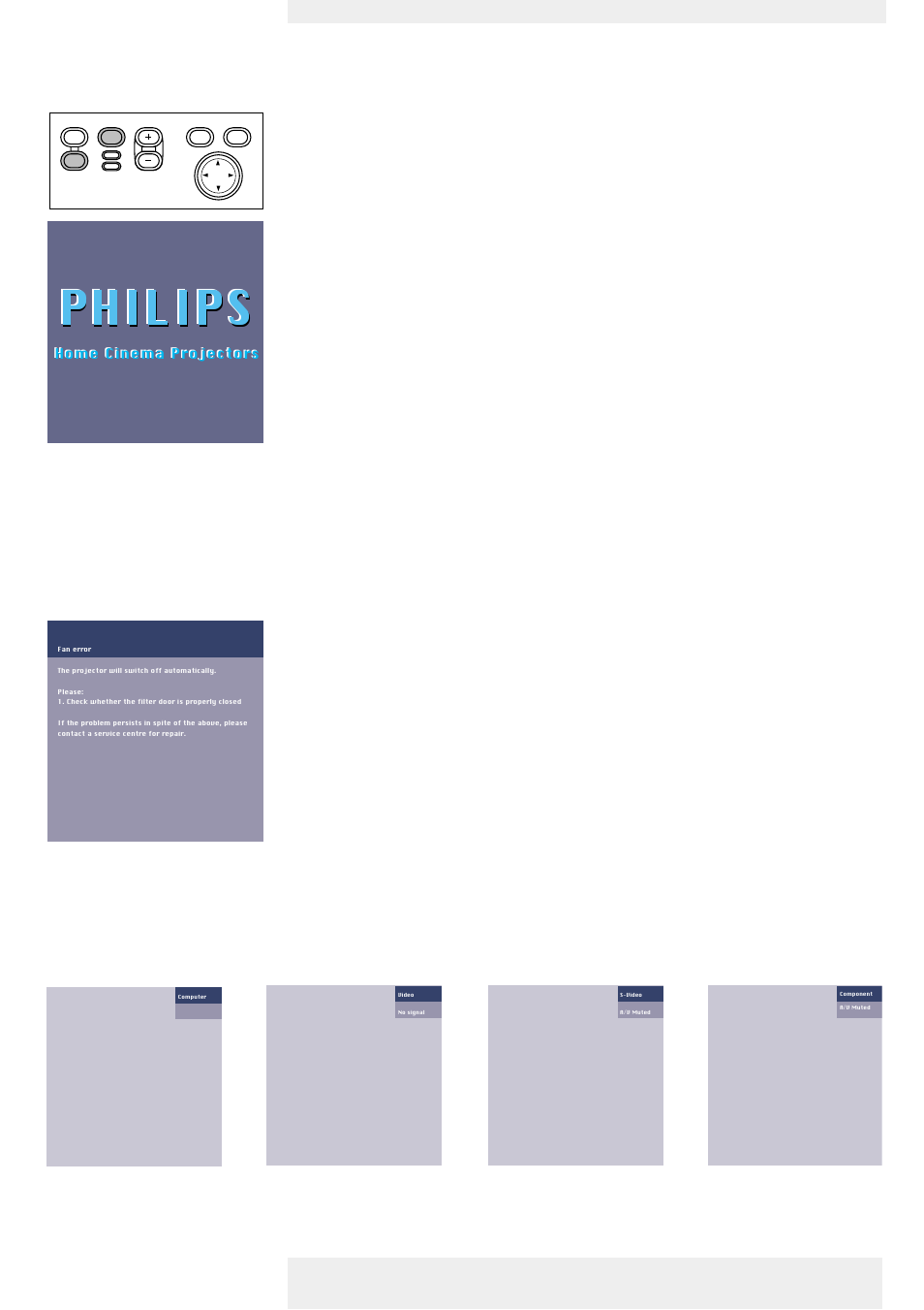 Operation, Preparation, General | Messages, General explanation, Feedback messages, Some examples, Philips | Philips Garbo User Manual | Page 17 / 33