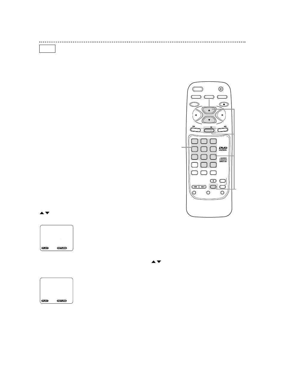 Title/chapter playback 25, Dvd starting playback at a specific title/chapter | Philips DVD501AT User Manual | Page 25 / 52