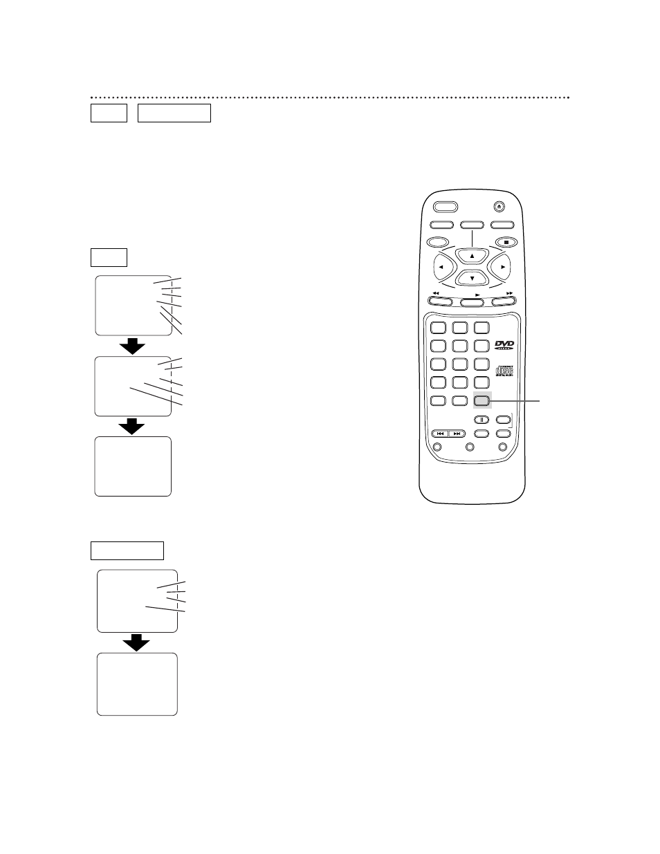 36 status display, Accessing the status display, Dvd audio cd audio cd | No display | Philips DVD501AT User Manual | Page 36 / 52