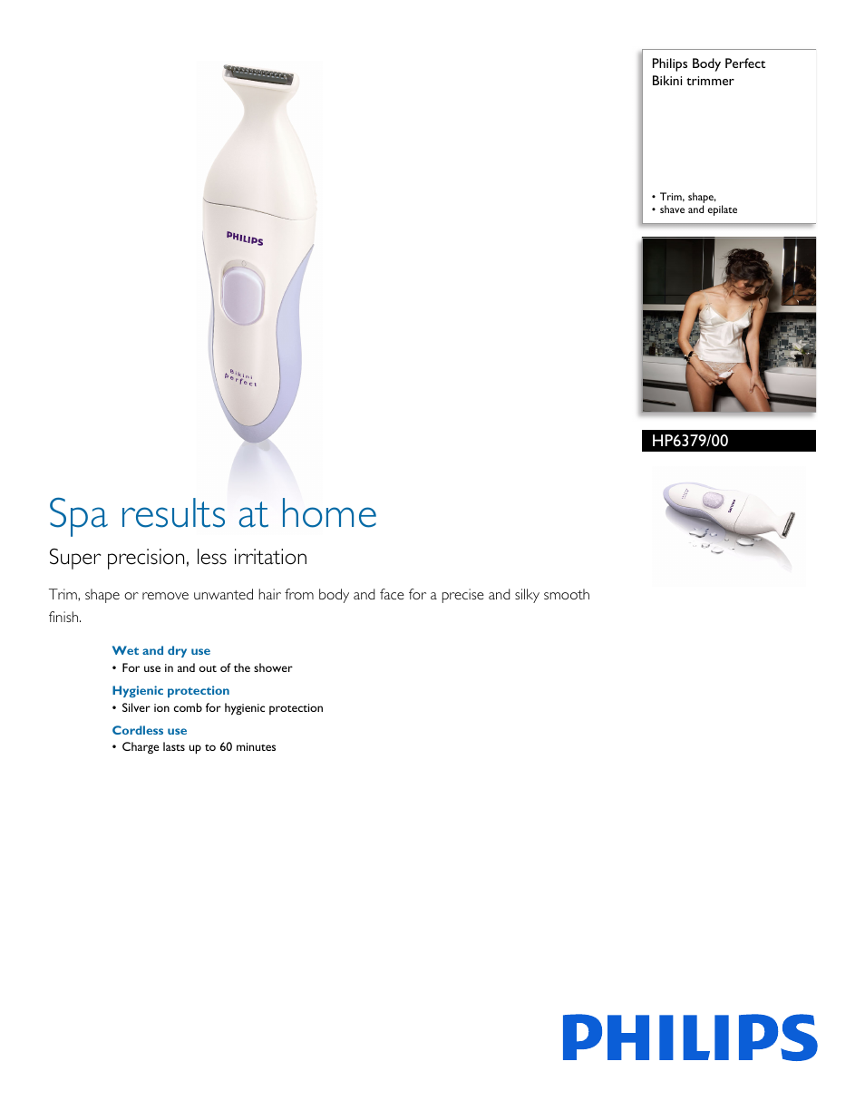 Philips HP6379 User Manual | 2 pages