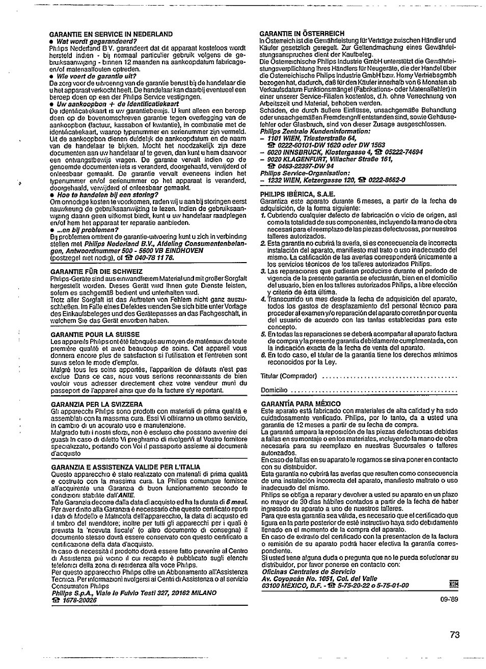 Philips CD 624 User Manual | Page 13 / 14