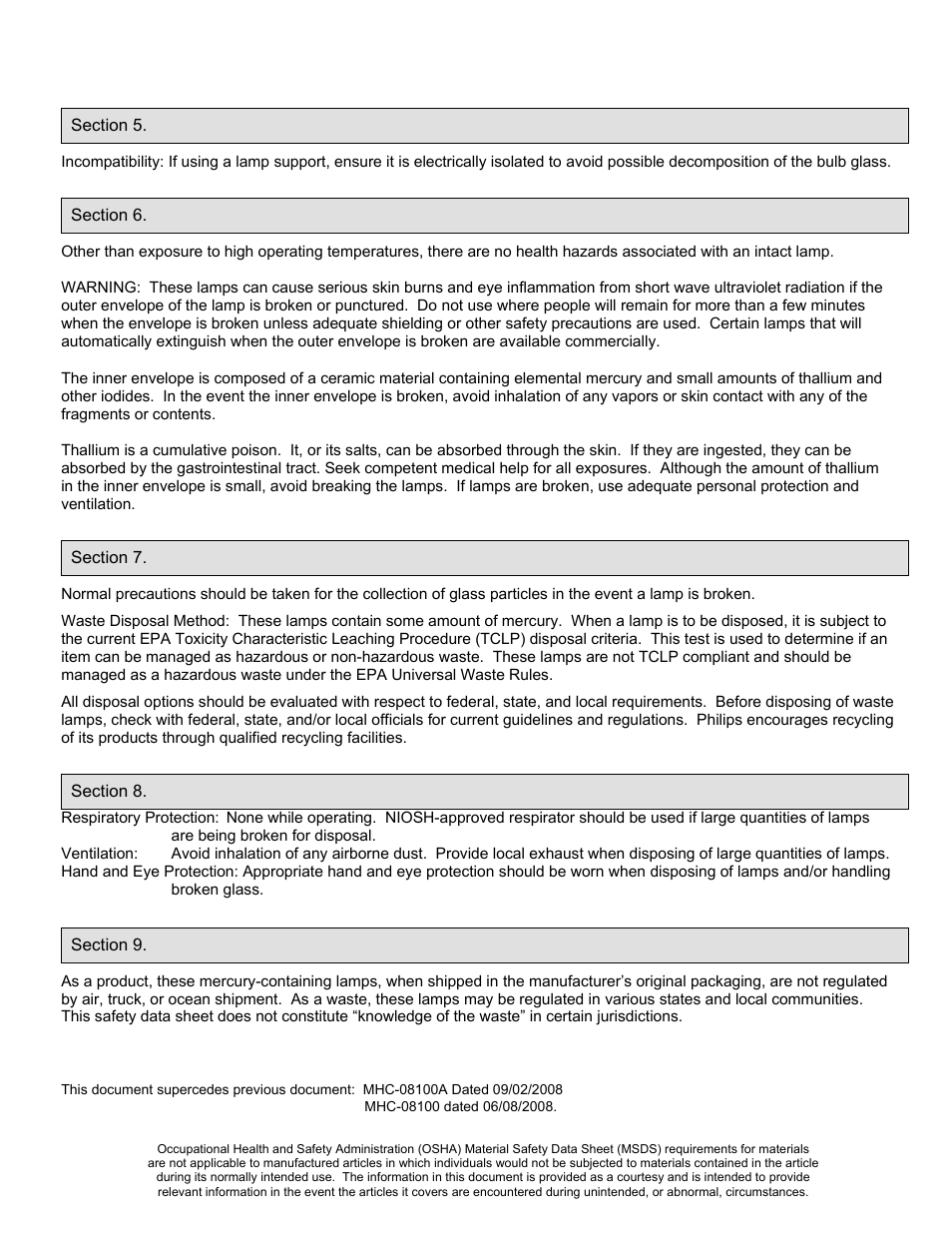 Philips Elite MHC-08100A User Manual | Page 2 / 2