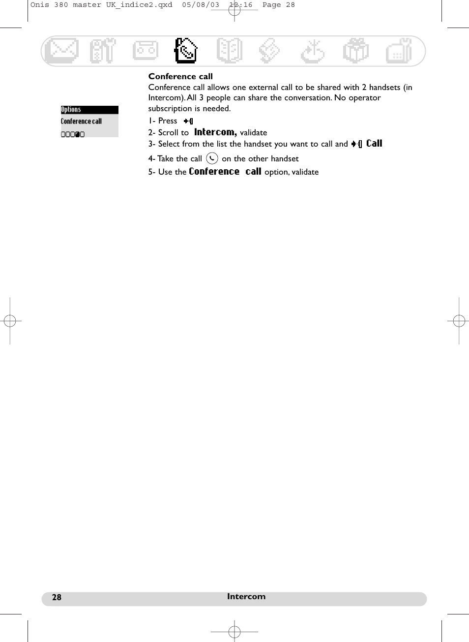 Philips Onis 380 Vox User Manual | Page 29 / 48