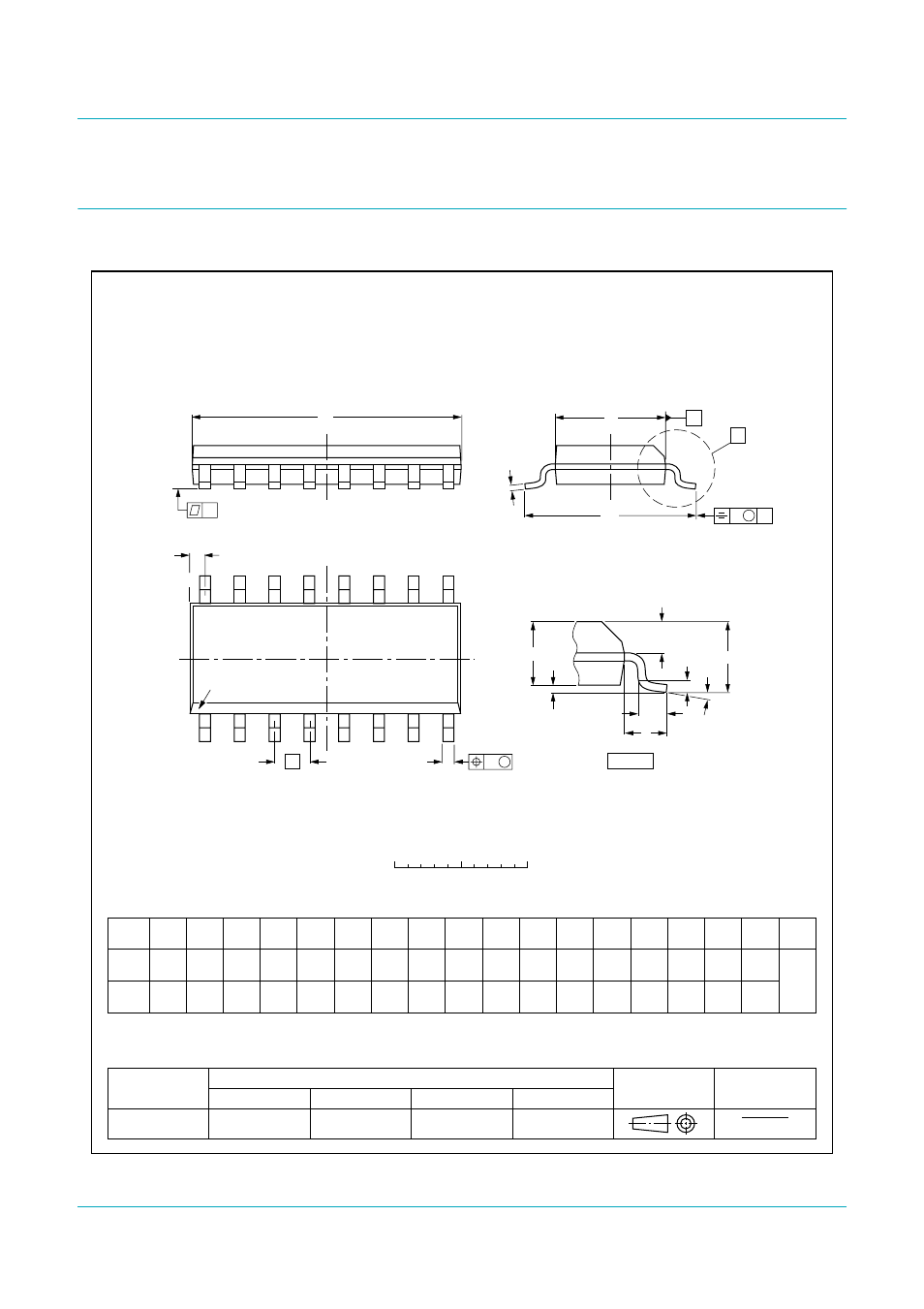 Package outline, Tda8559t, Philips semiconductors | Low-voltage stereo headphone amplifier | Philips TDA8559T User Manual | Page 30 / 36