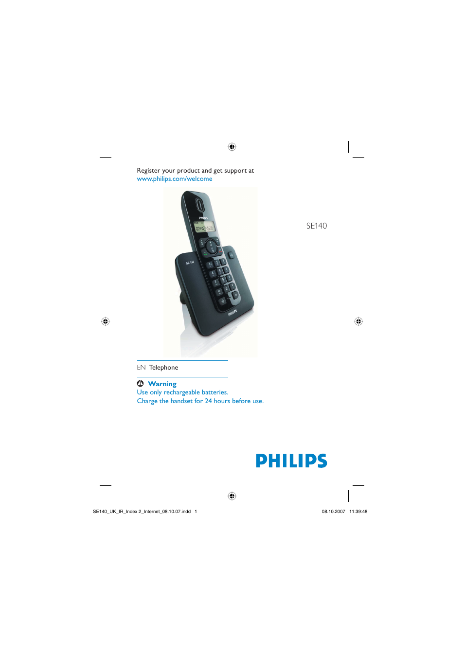 Philips SE140 User Manual | 40 pages