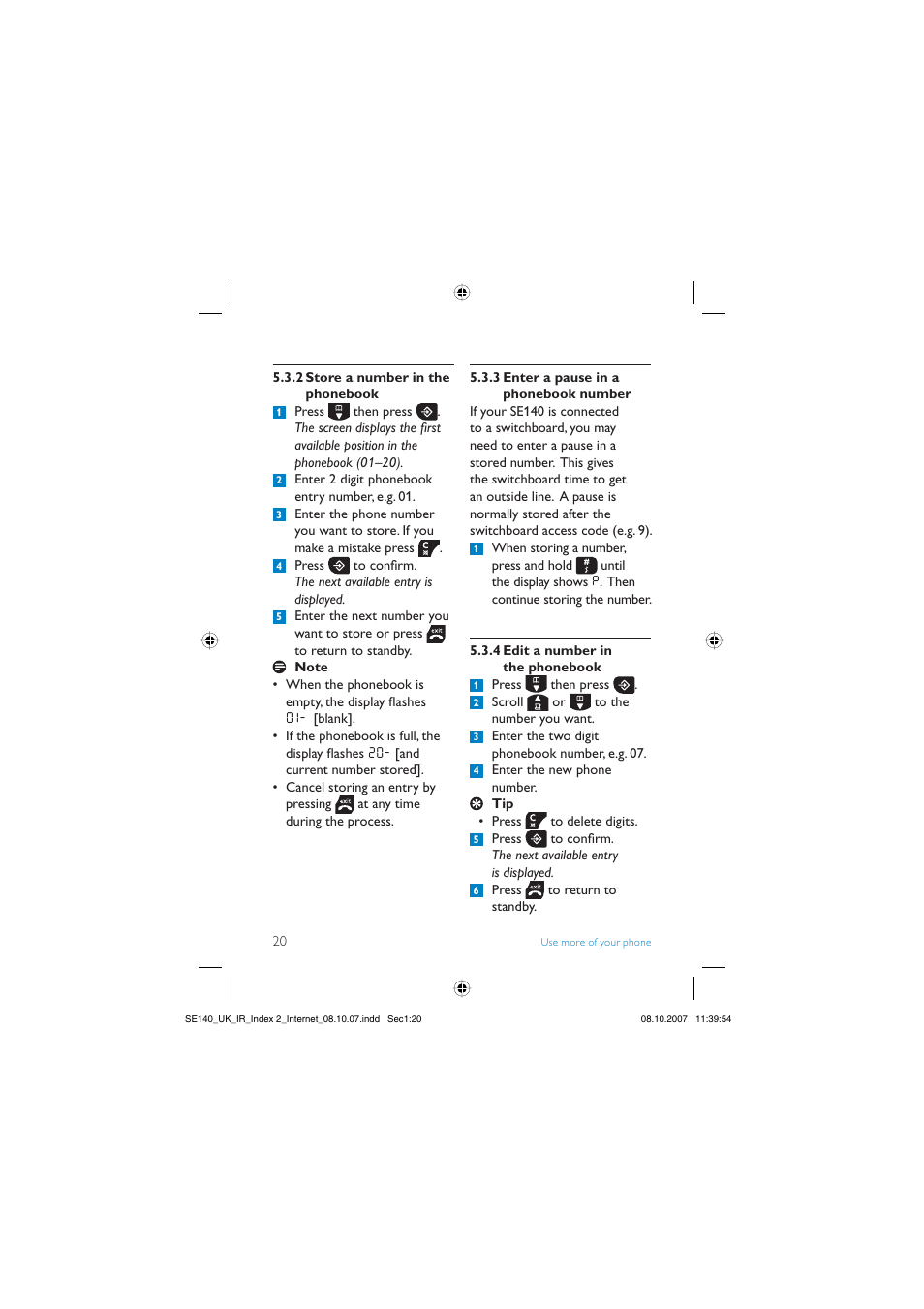 Philips SE140 User Manual | Page 22 / 40