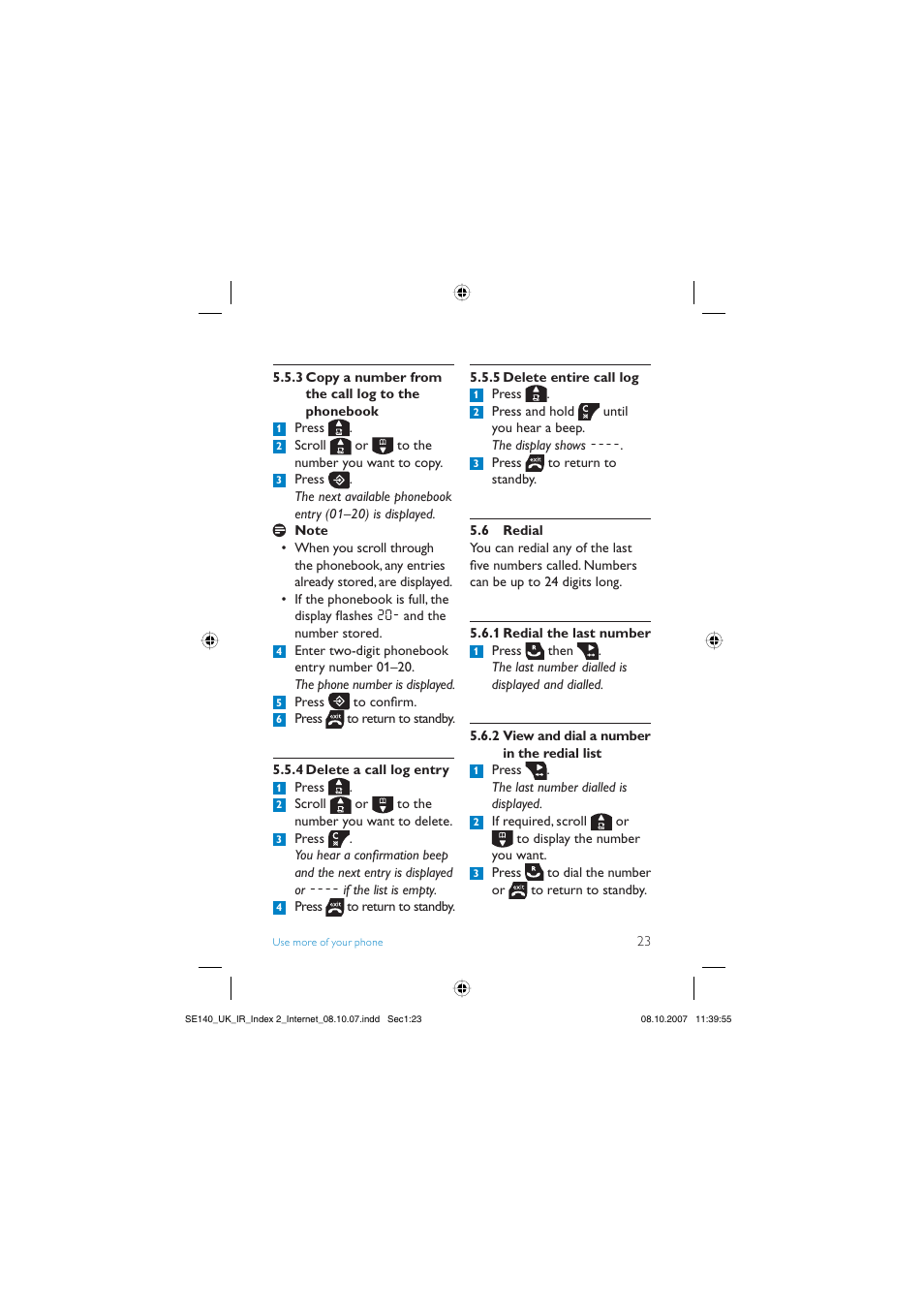 Philips SE140 User Manual | Page 25 / 40