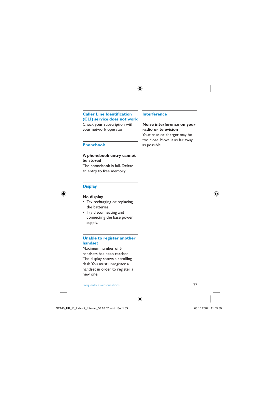 Philips SE140 User Manual | Page 35 / 40