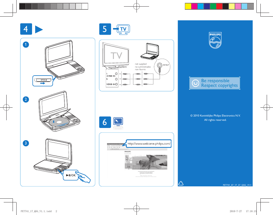 Philips PET741W/07 User Manual | Page 2 / 2