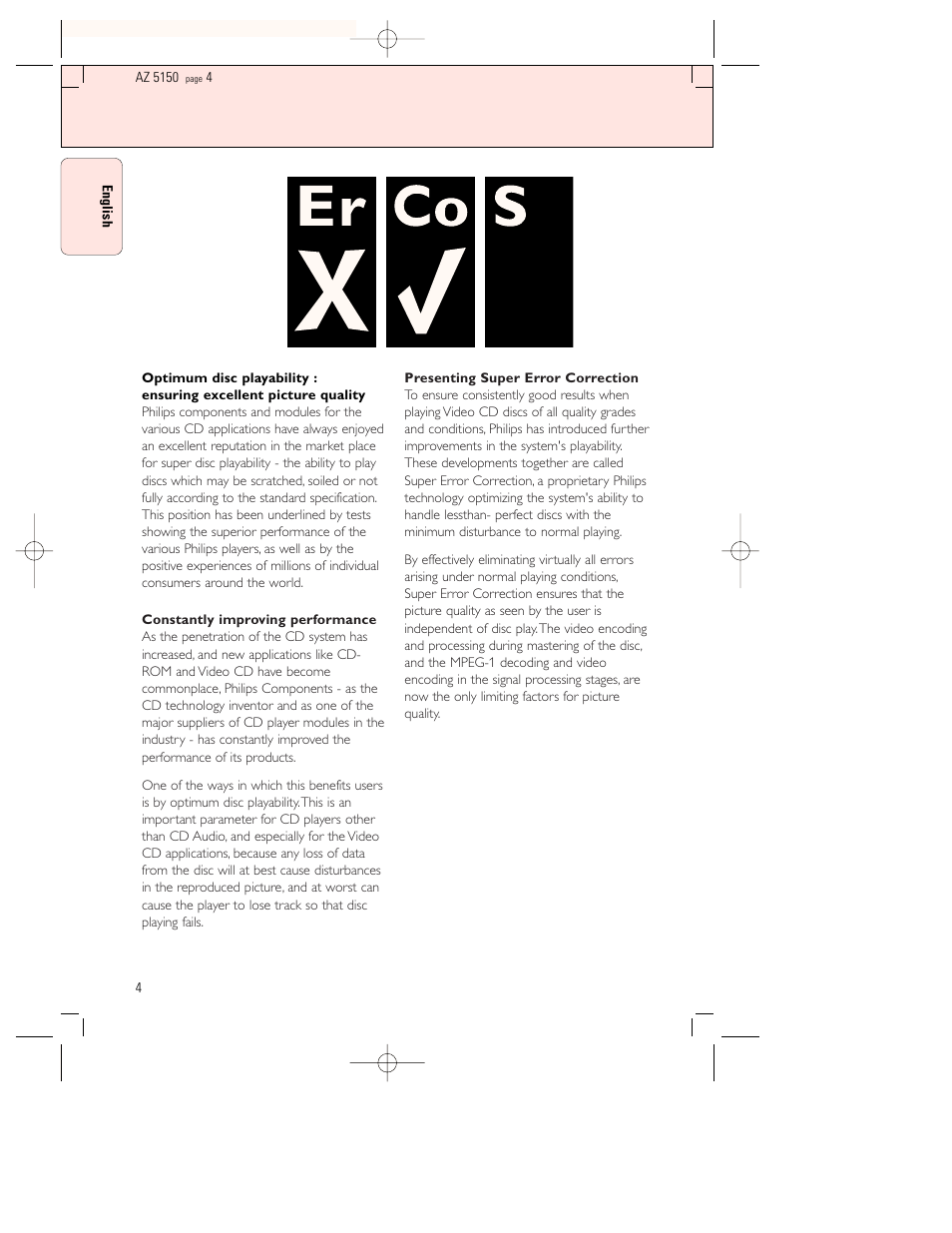 Philips AZ5150 User Manual | Page 4 / 20