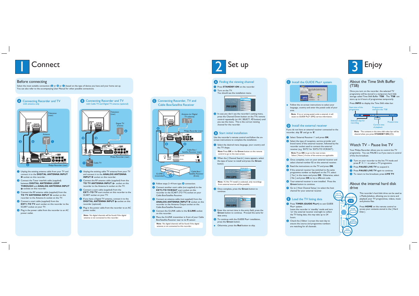 Philips DVDR5570H User Manual | 2 pages