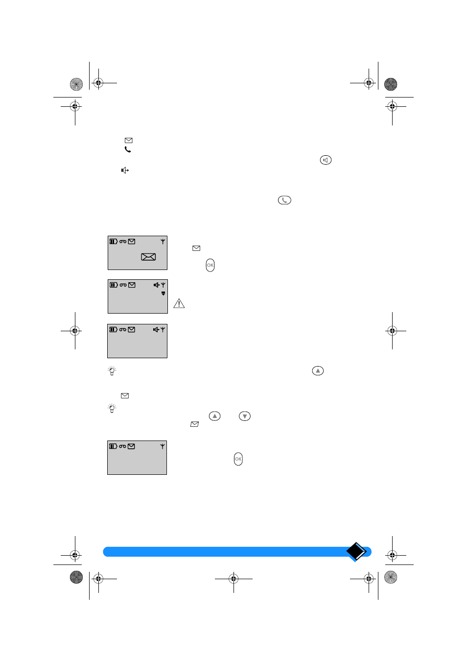 Screening and intercepting incoming calls, Listening to messages received | Philips TD6626/BE User Manual | Page 34 / 61