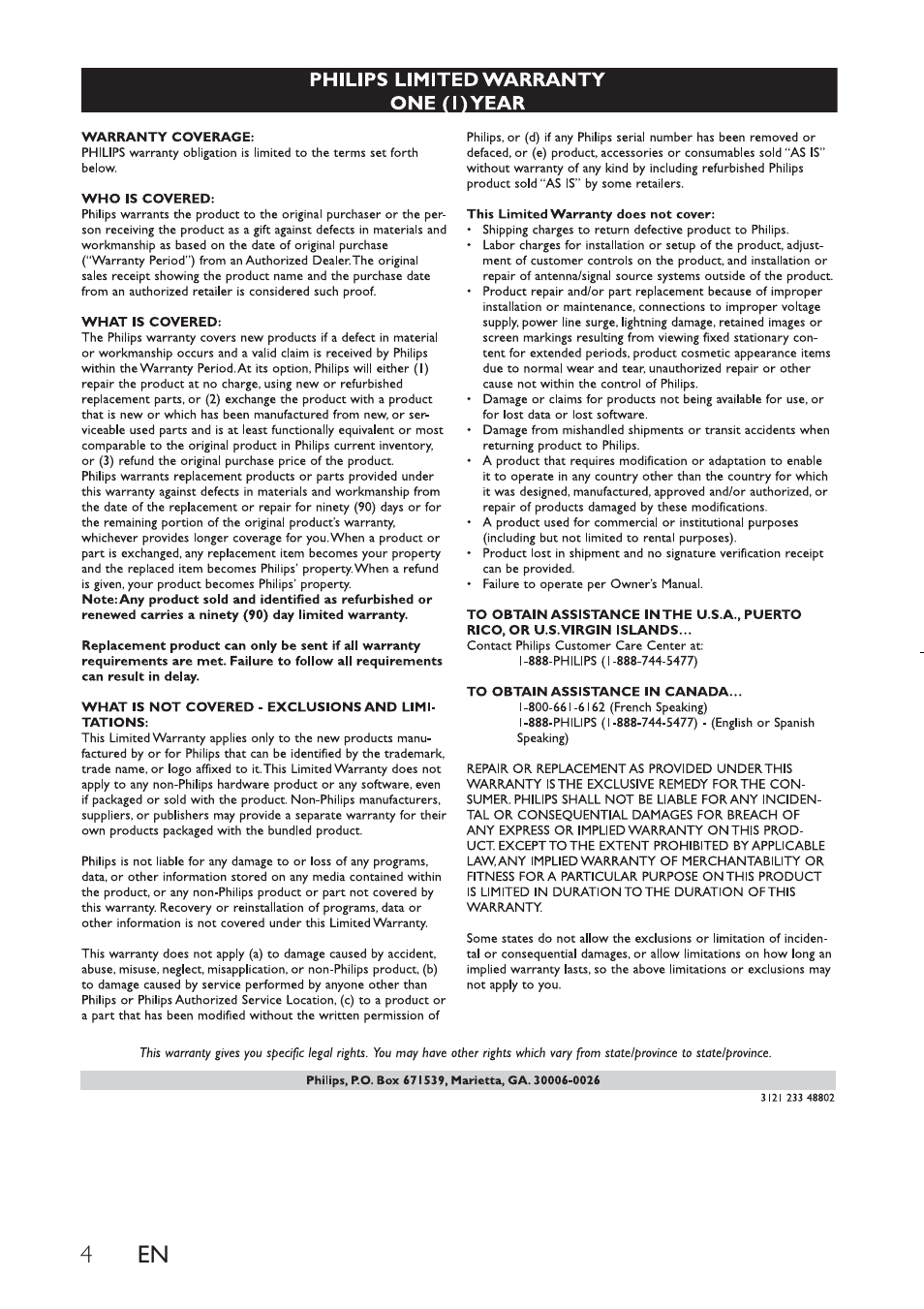 Philips PET941D User Manual | Page 4 / 23