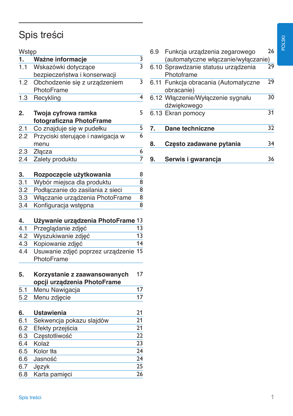 Philips 8FF3FP  PL User Manual | Page 3 / 43