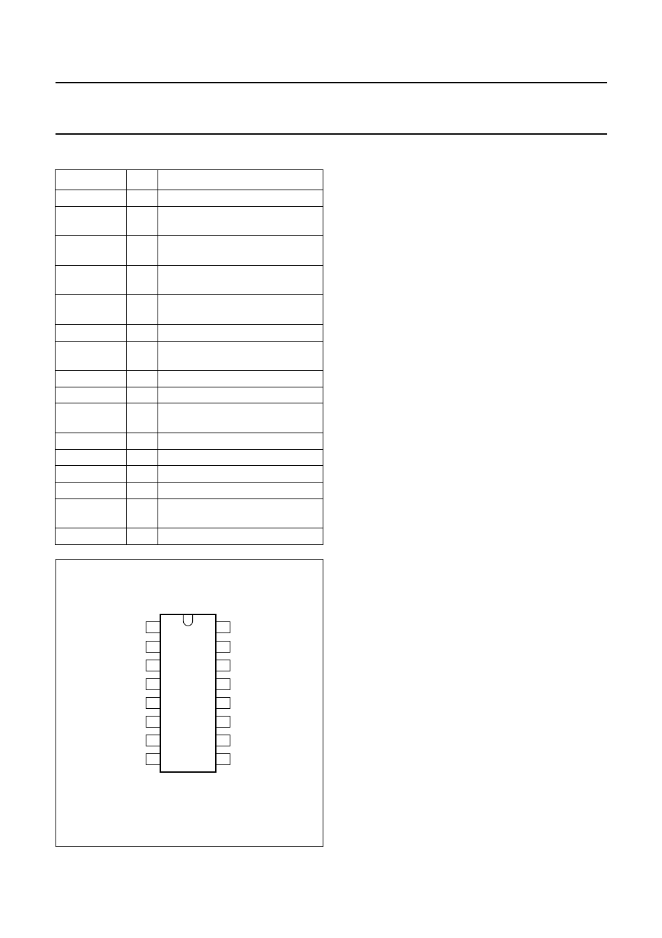 Pinning, Functional description, Power amplifier | Mode select pin, Headphone connection | Philips TDA8542 User Manual | Page 4 / 20