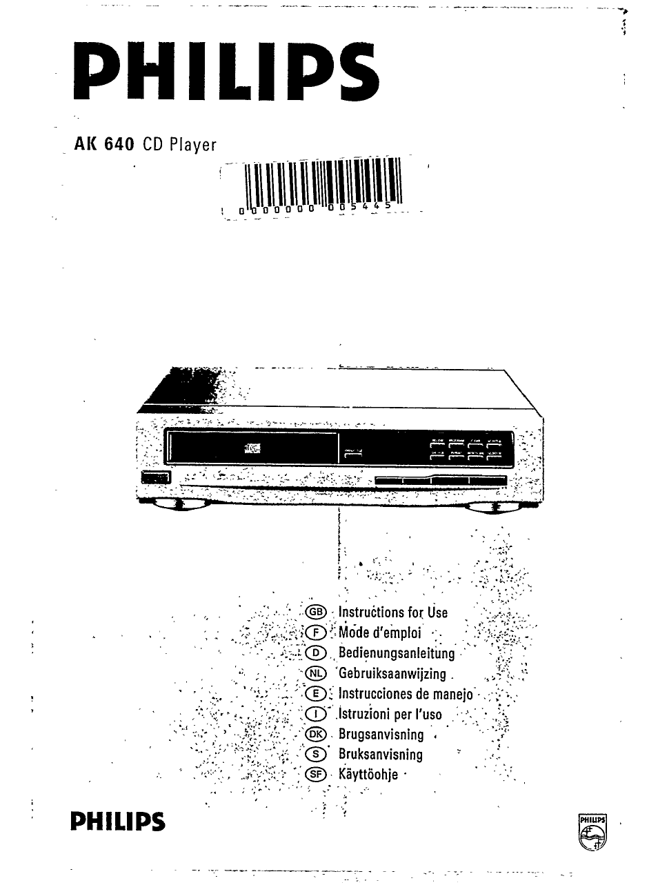 Philips AK 640 User Manual | 16 pages