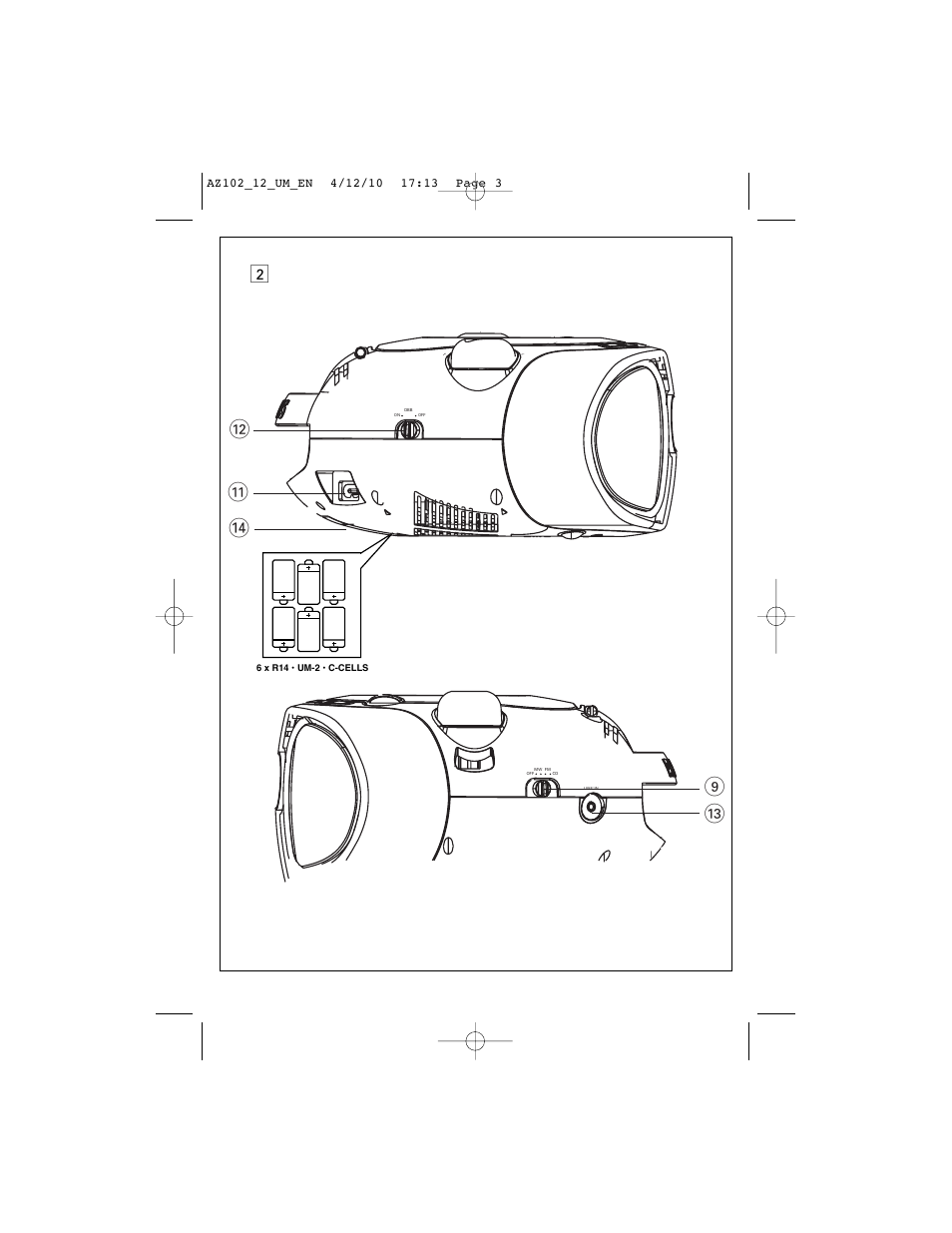 Philips AZ102N User Manual | Page 3 / 14